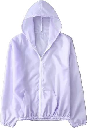 Summer Sun Protection Jacket - Ice Silk Outdoor Clothing Women's Solid Color Breathable Quick-Drying Men's Wat