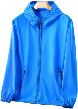 Summer Sun Protection Jacket - Quick-Drying Ultrathin Outdoor Clothing Men Women Long Sleeve Windproof Cycling