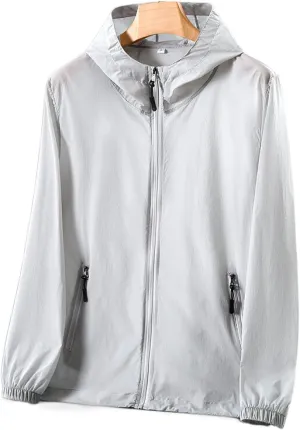 Summer Sun Protection Jacket - Quick-Drying Ultrathin Outdoor Clothing Men Women Long Sleeve Windproof Cycling