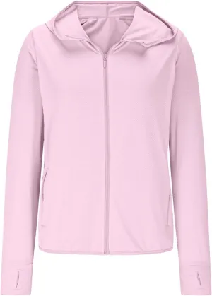 Sun Shirt for Women UV Protection Hoodie Jacket Long Sleeve Hiking Running Athletic Shirt UPF 50  Sun Protection Tops