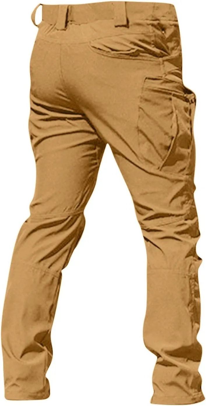 Tactical Pants for Men Relaxed Fit Ripstop Work Cargo Pants Stretch Flex Camo Hiking Pant Multi Pockets Outdoor Clothing
