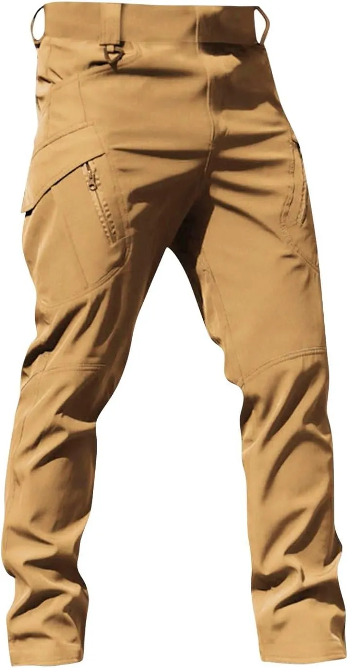 Tactical Pants for Men Relaxed Fit Ripstop Work Cargo Pants Stretch Flex Camo Hiking Pant Multi Pockets Outdoor Clothing