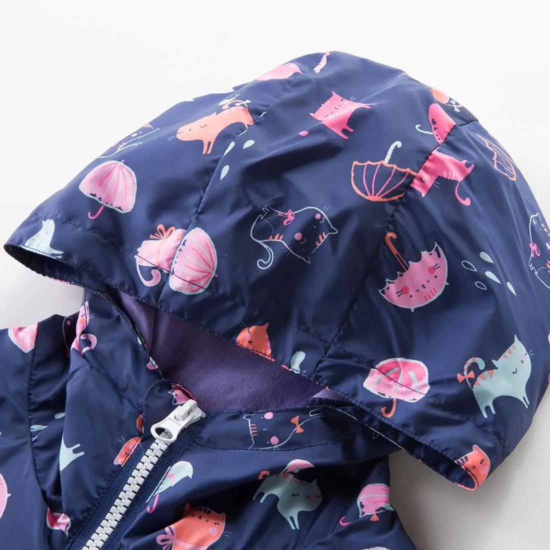 TAPUU Kids Boy Rain Jackets LightWeight Waterproof Zip Hooded Windbreakers
