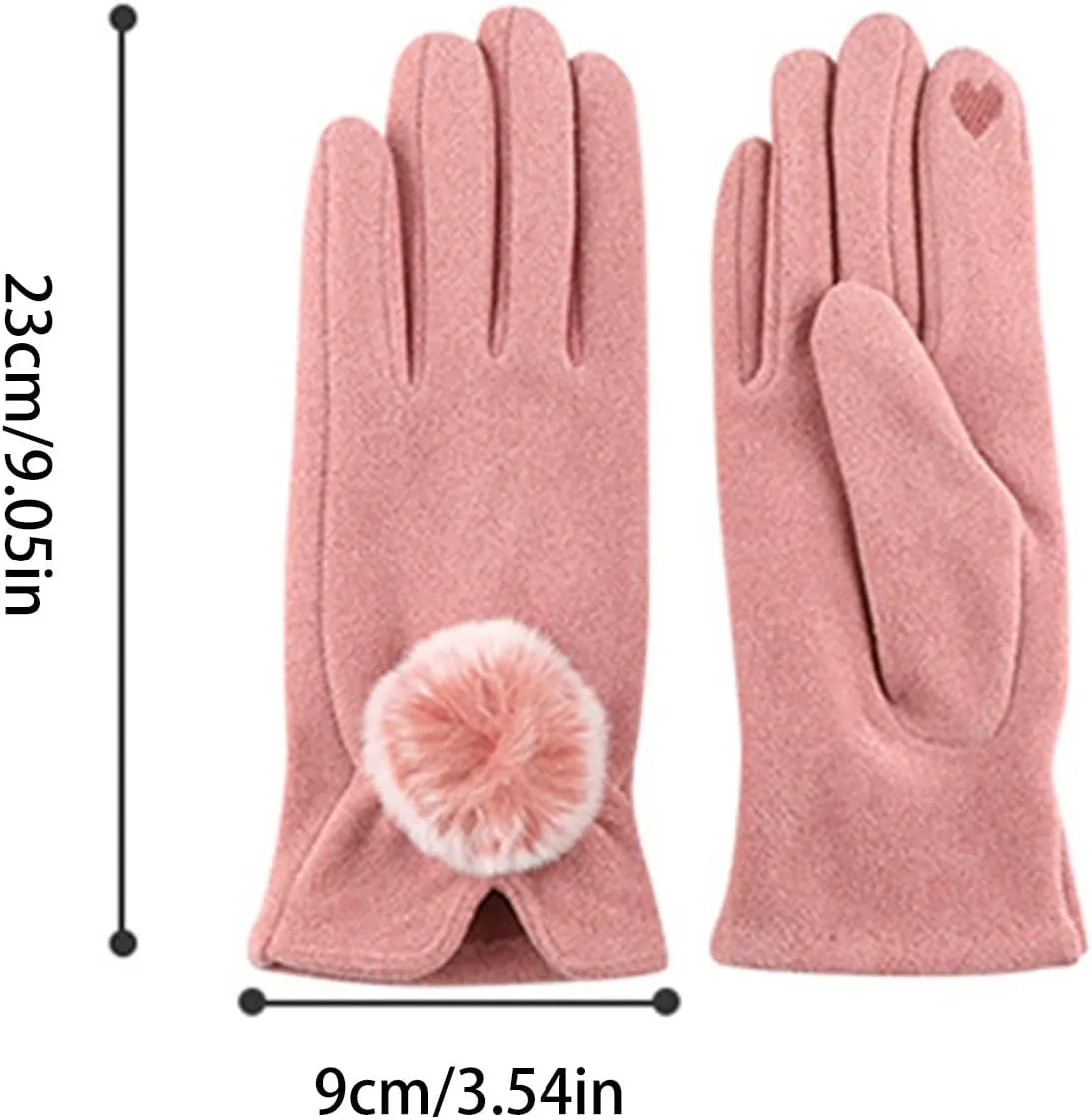 Thermal Gloves, Touchscreen Winter Thermal Warm Gloves Anti-Slip Gloves for Men Women Cold Weather
