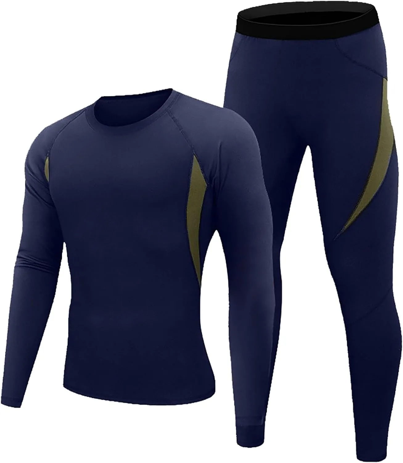 Thermal Shirts for Men Set Lined Long Thermal Underwear Base Layer Set for Men Cold for Fall Winter Men Base Layer