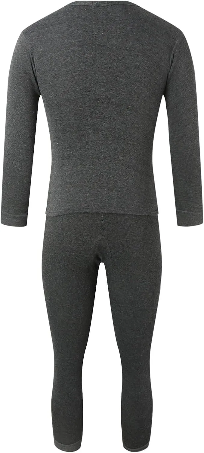 Thermal Underwear for Men Long Johns Fleece Top Pant Casual Suit Long Long Johns Base Layer with Soft Fleece Lined