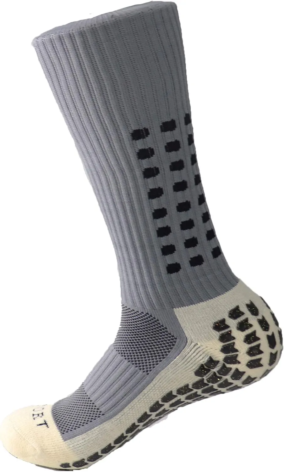 Ulalaza Unisex Anti Slip Sports Thicken Cushion Soccer Socks Non Skid Grippy Traction for Football Basketball Sports