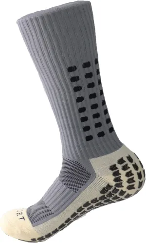 Ulalaza Unisex Anti Slip Sports Thicken Cushion Soccer Socks Non Skid Grippy Traction for Football Basketball Sports