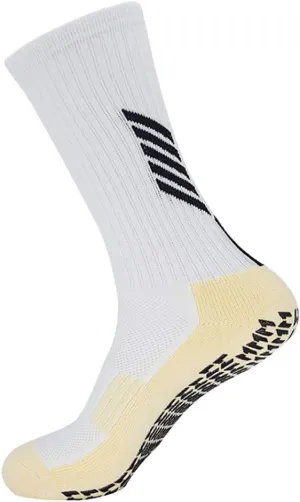 Ulalaza Unisex Anti Slip Sports Thicken Cushion Soccer Socks Non Skid Grippy Traction for Football Basketball Sports