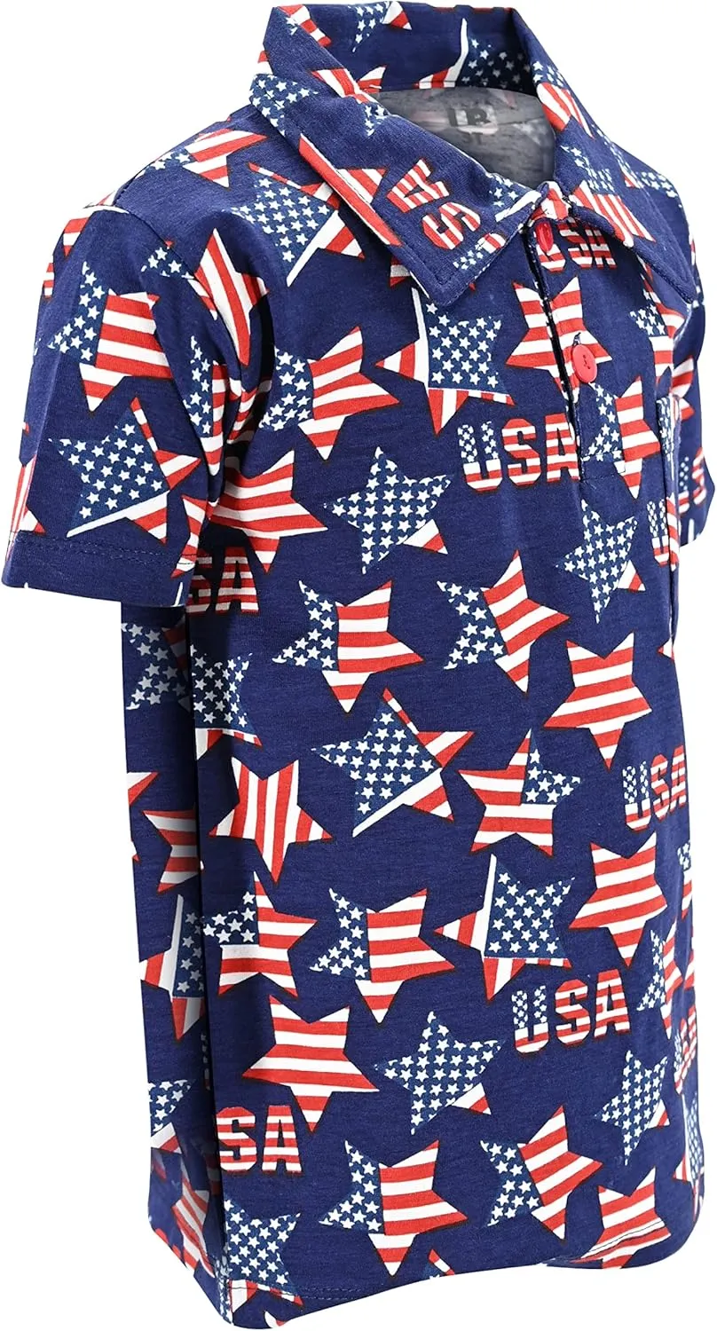 Unique Baby Moisture Wicking Kids Polo Shirts for Toddler Boys Polo Shirt