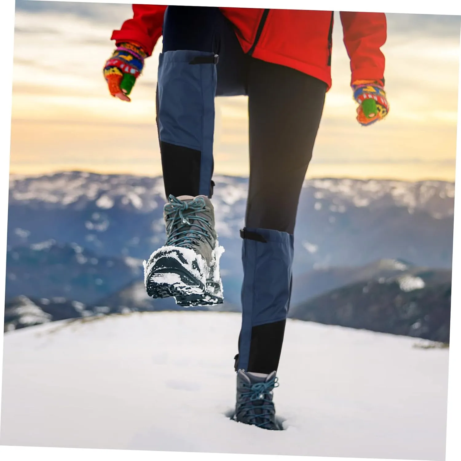 Unisex Boot Gaiters Hiking Legging Covers Waterproof Leg Gaiters Hiking Accessory for Snow Legging