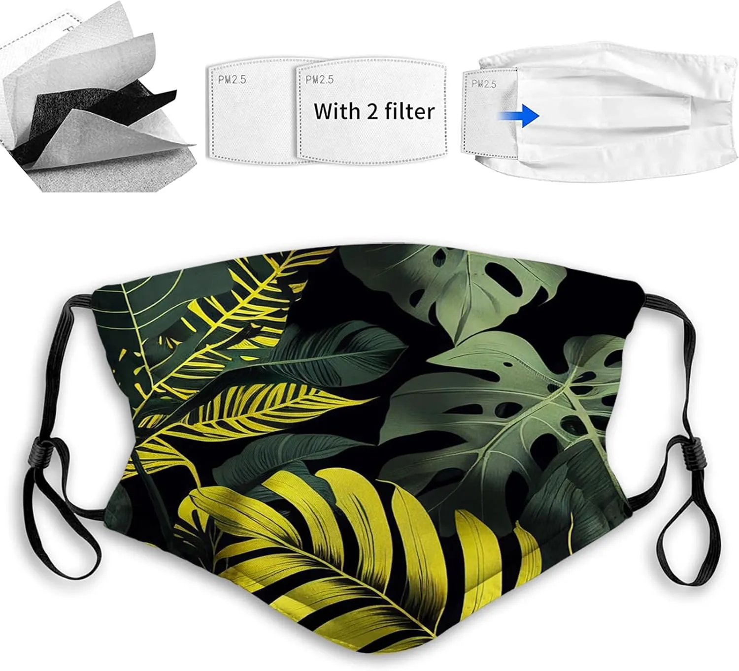 Unisex Comfortable Filter Sponge Windproof Mask Printed,Mouth Cover,Face Mask Reusable Washable Cloth Adult 881