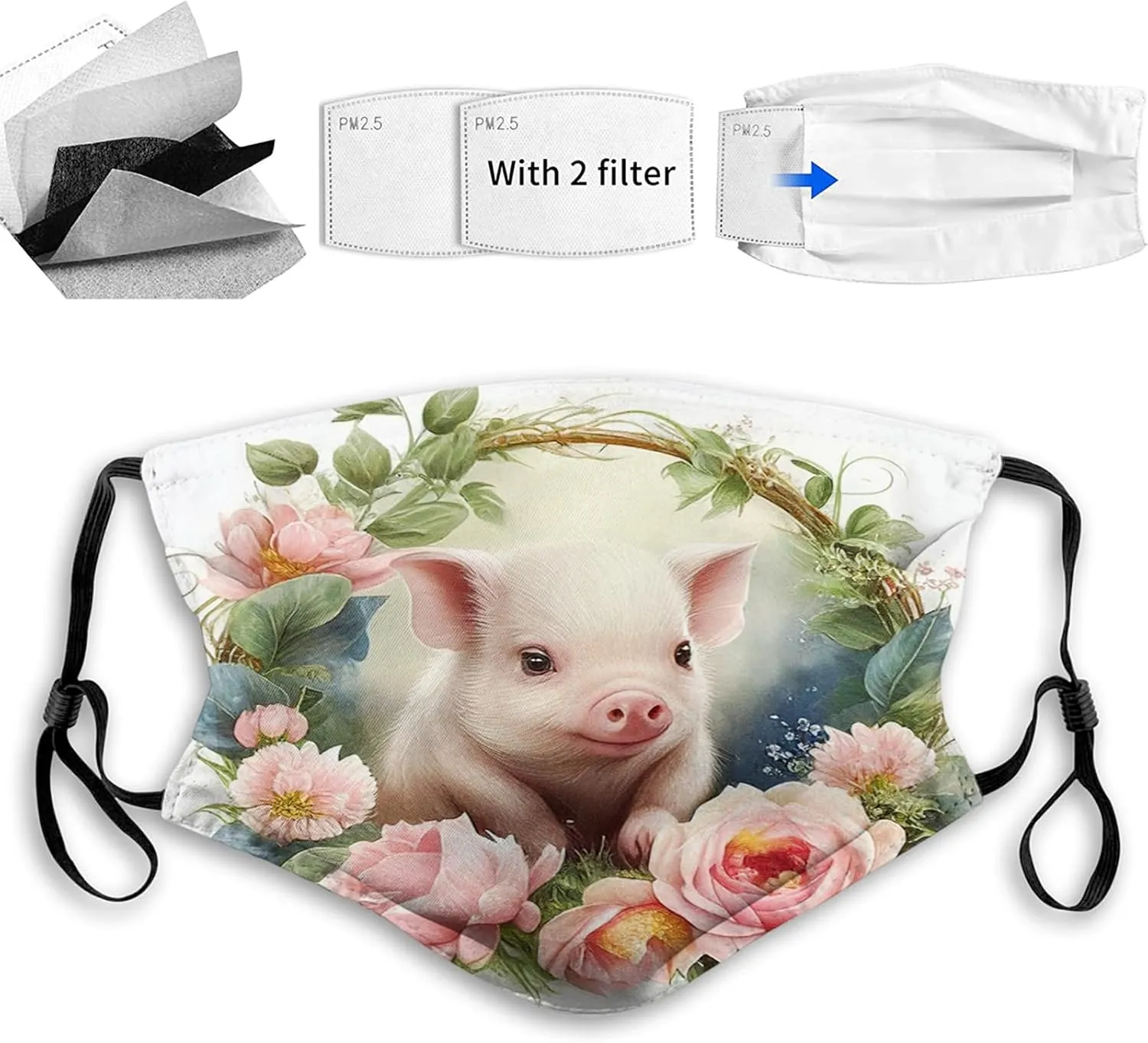 Unisex Comfortable Filter Sponge Windproof Mask Printed,Mouth Cover,Face Mask Reusable Washable Cloth Adult 981