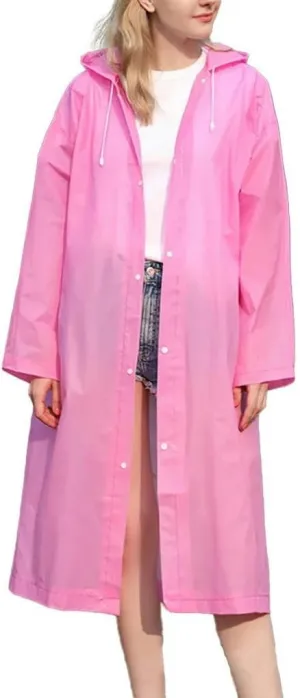 Unisex Raincoat Thickened Raincoat Women Waterproof Men Black Camping Waterproof Rainwear