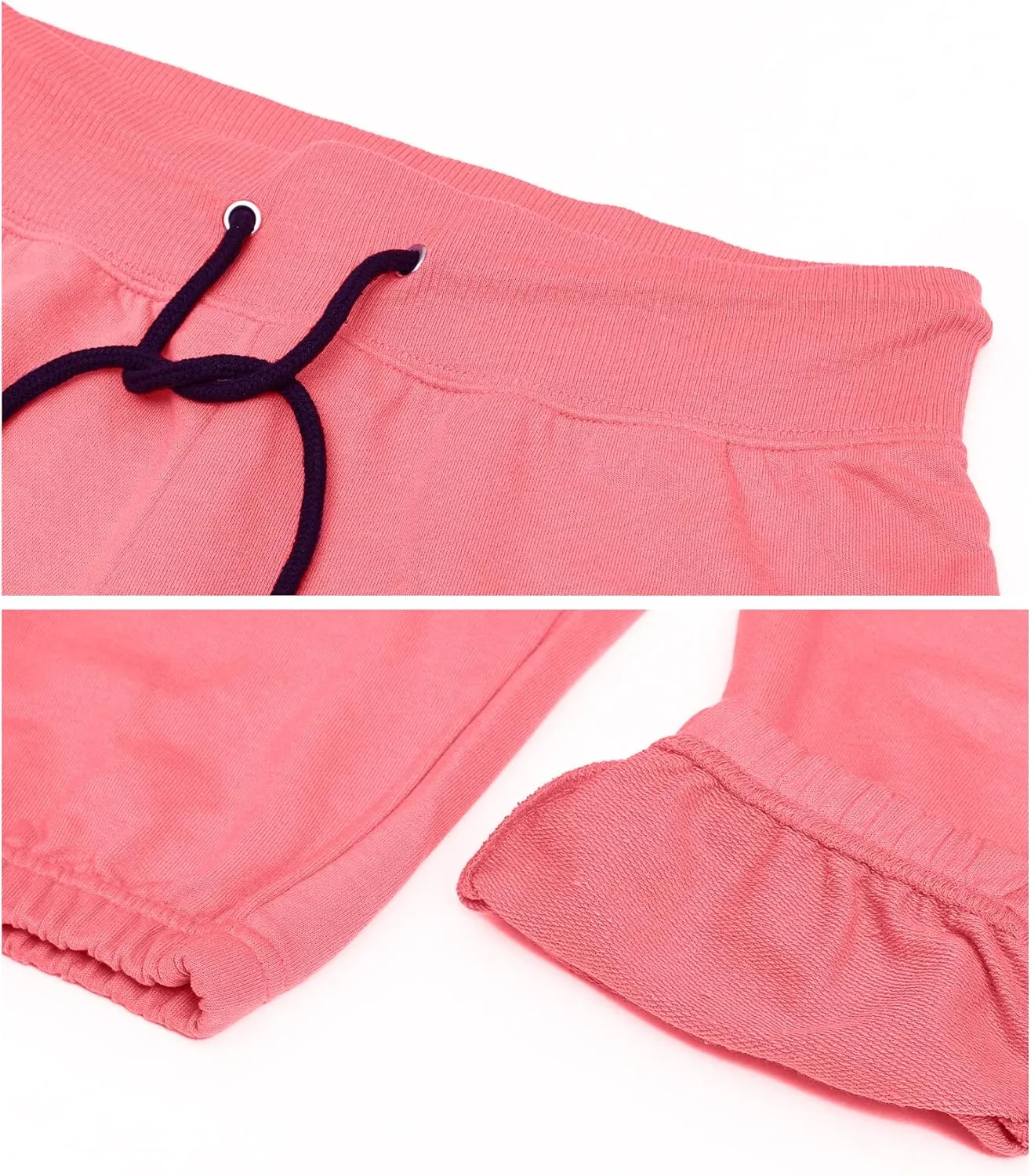 U.S. Polo Assn. Essentials Womens Sweatpants with Pockets, Comfy and Breathable French Terry Joggers for Women