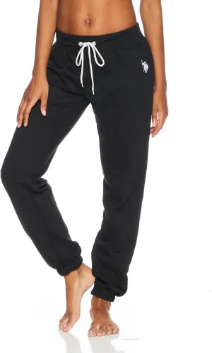 U.S. Polo Assn. Womens Sweatpants - French Terry Lounge Pants Sweats - Breathable, Comfy Joggers for Women No Pockets