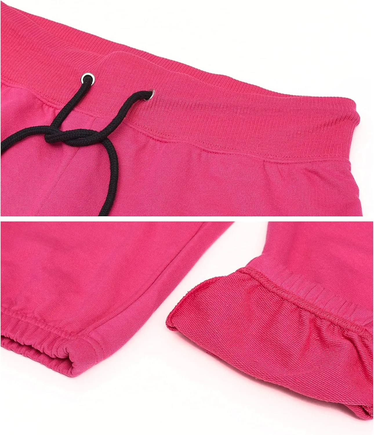 U.S. Polo Assn. Womens Sweatpants - Women Joggers Sweats with Logo Print - French Terry Poly-Cotton