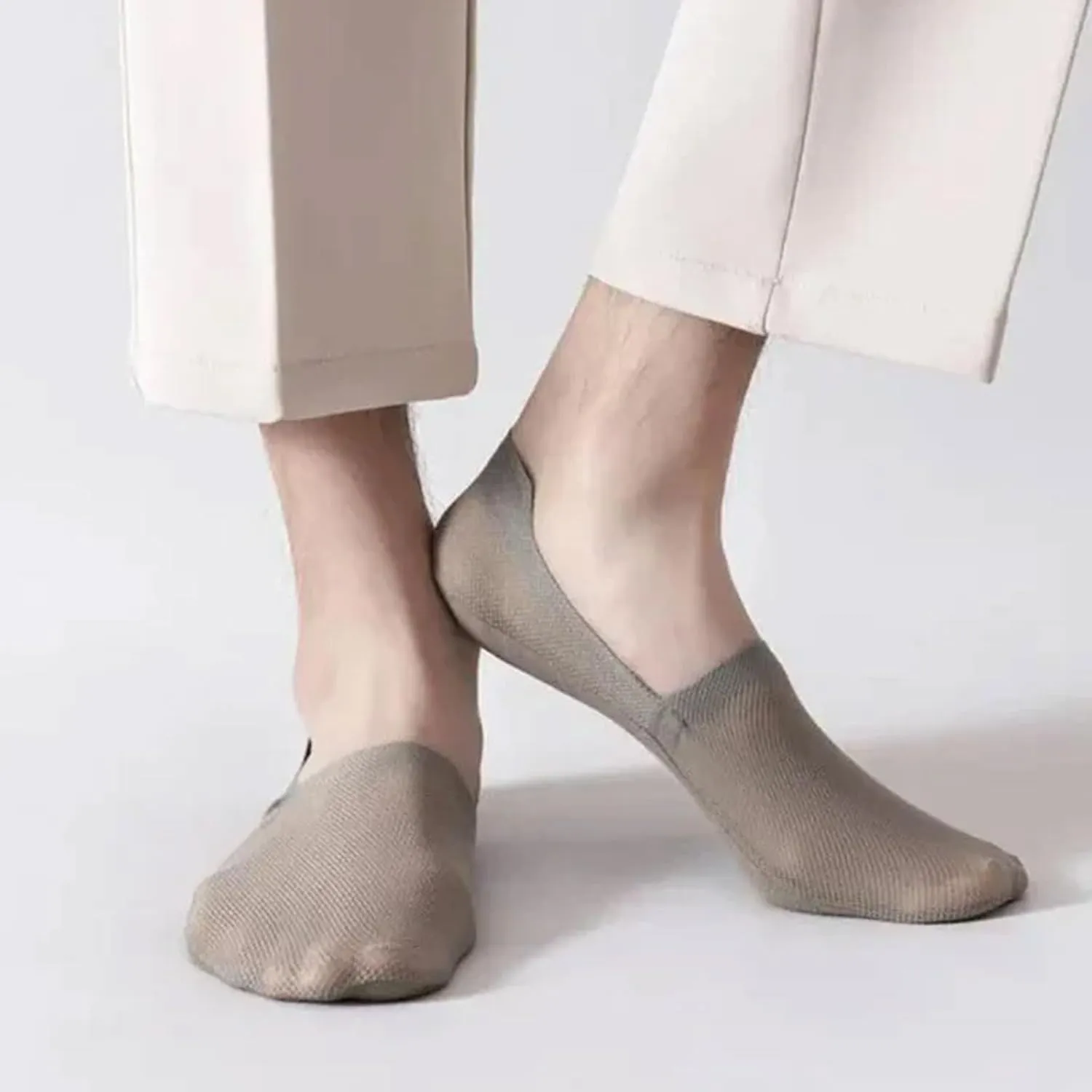 Velthentic Invisible Breathable Anti-Slip Socks, Ultra Thin Liner Lightweight Mesh No Show Socks for Women Men