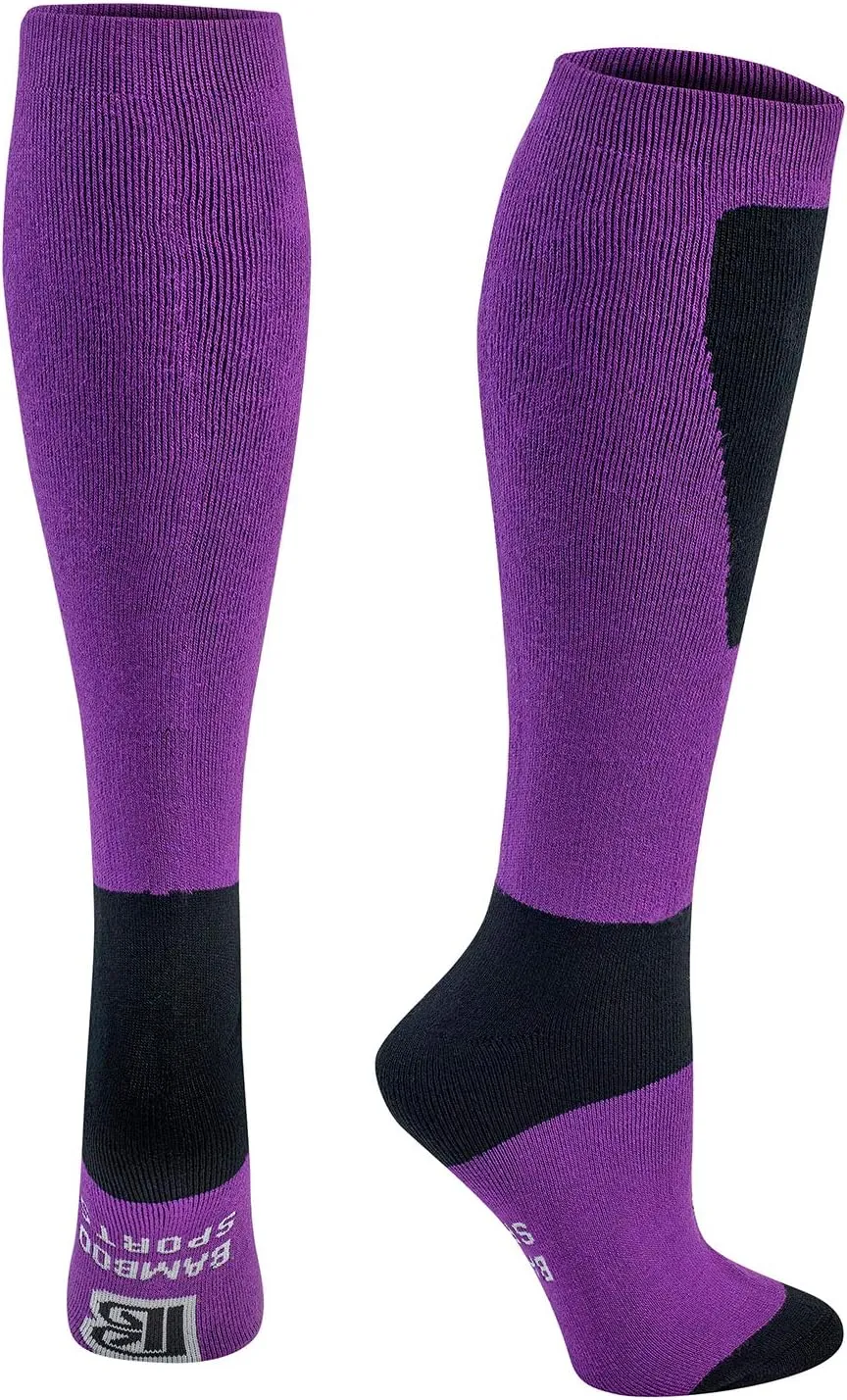Warm Odor Eliminating Moisture Wicking Bamboo Rayon Ski Snowboard Socks