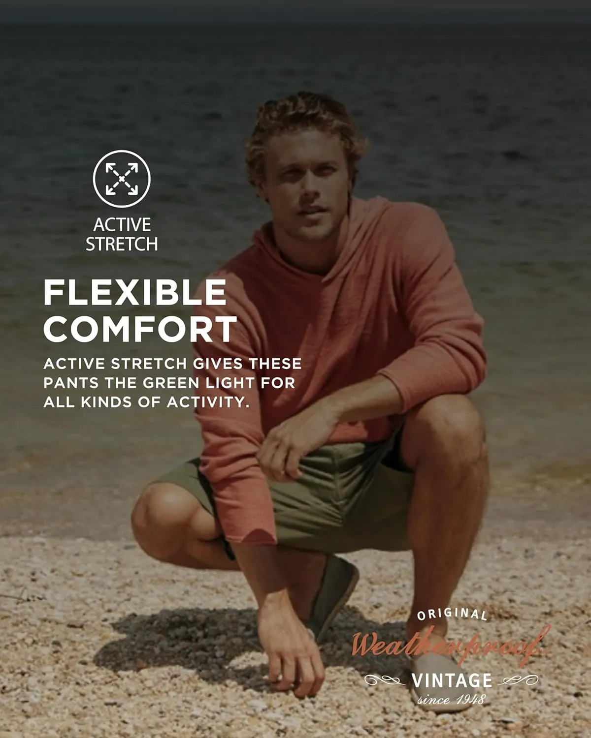 Weatherproof Vintage Mens Convertible Pants - Hiking Pants for Mens with Zip-Off to Short | Mens Utility Hiking Travel Pants
