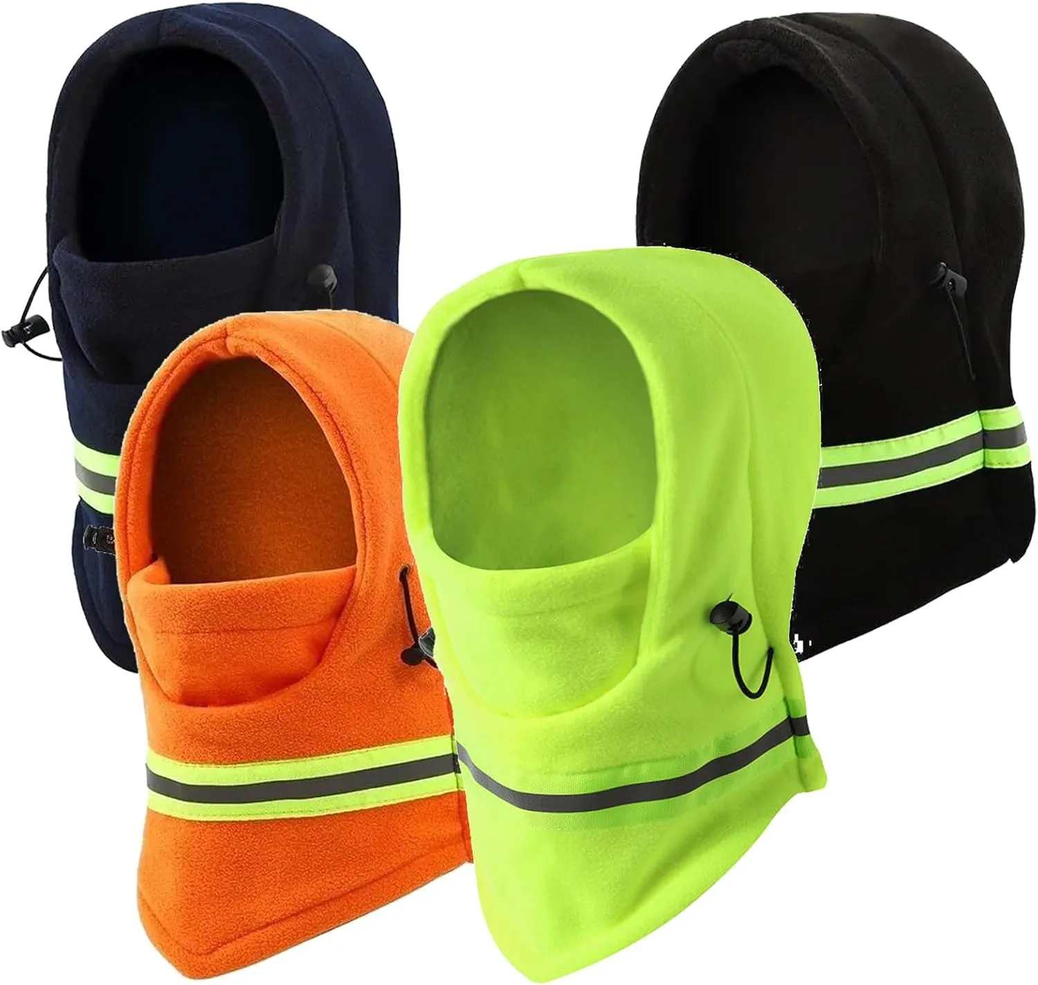 Winter Balaclava High Visibility Polar Fleece Ski Face Mask Men Reflective Windproof Fleece Hat Neck Head Warmer Ski Mask