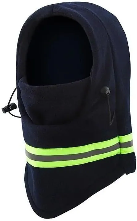Winter Balaclava High Visibility Polar Fleece Ski Face Mask Men Reflective Windproof Fleece Hat Neck Head Warmer Ski Mask