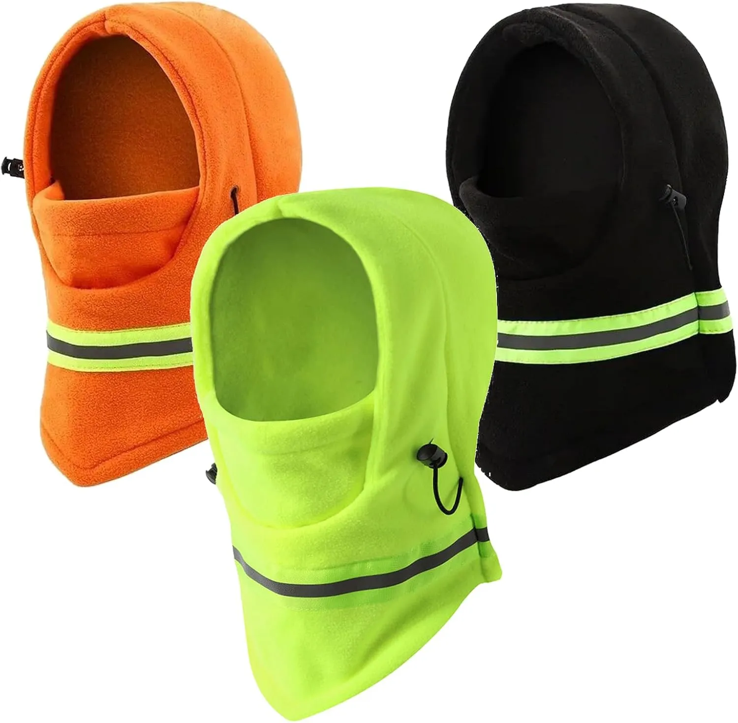 Winter Balaclava High Visibility Polar Fleece Ski Face Mask Men Reflective Windproof Fleece Hat Neck Head Warmer Ski Mask