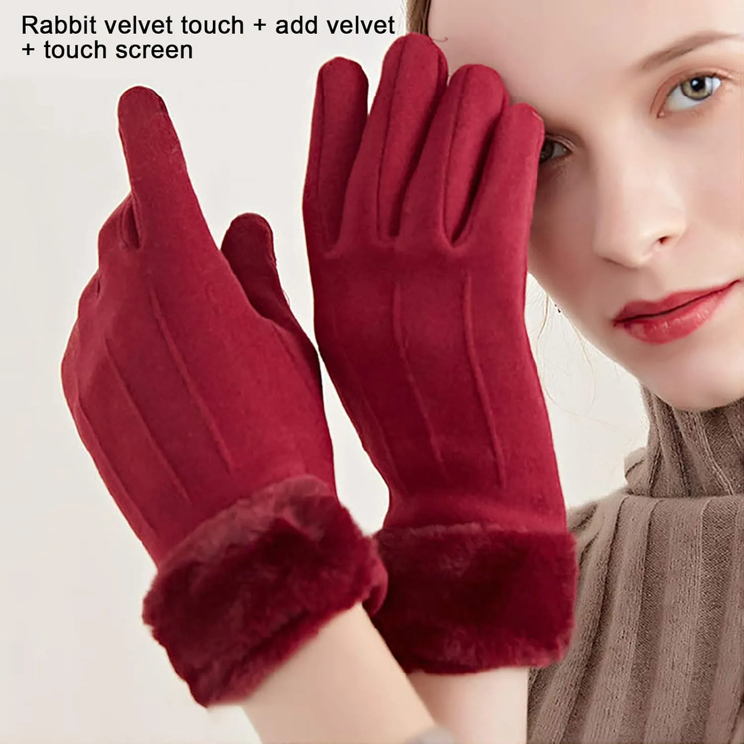 Winter Gloves Men Women Touchscreen Warm Windproof Windproof Thermal for Cold Weather Snowboard Gloves