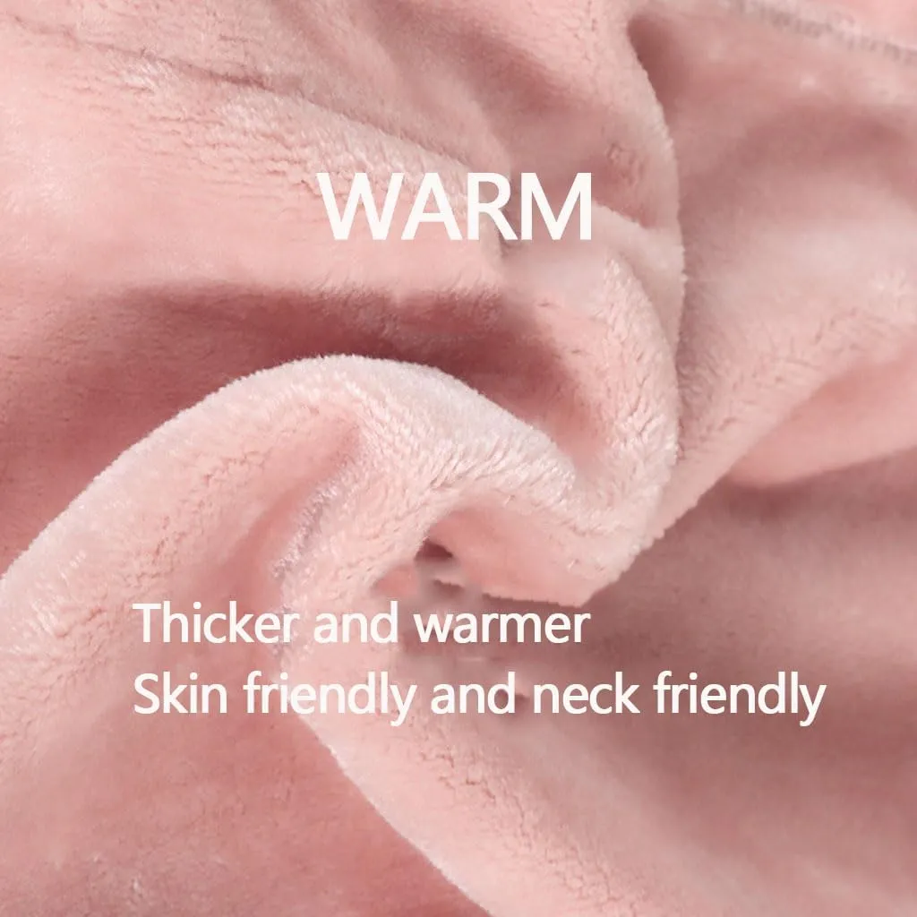 Winter Ski Face Mask for Men Women, Windproof Warm Face Cover Helmets Hats, Plush Hooded Scarf for Cold Weather