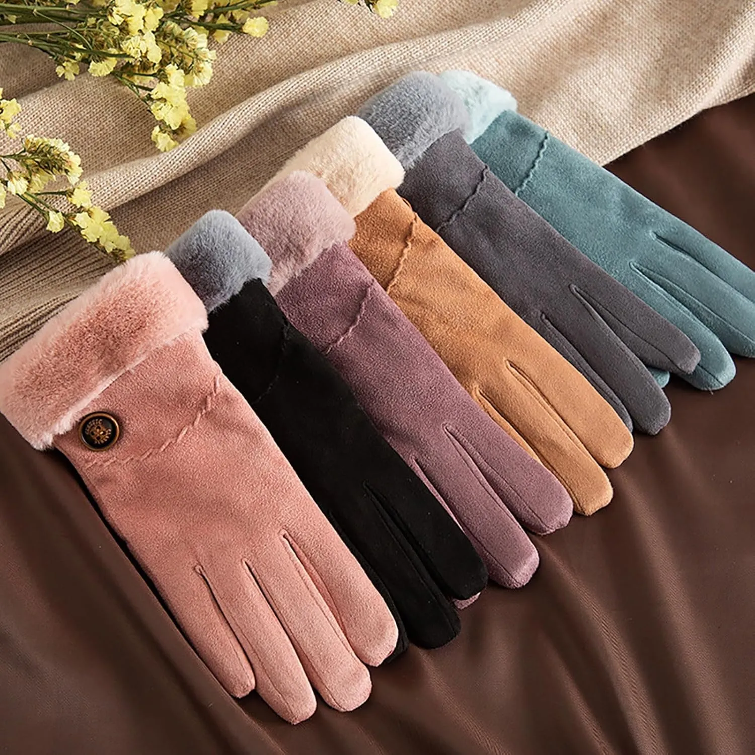 Winter Touc Screen Texting Warm Gloves with Thermal Soft Lined for Women Winter Gloves Women Toucscreen