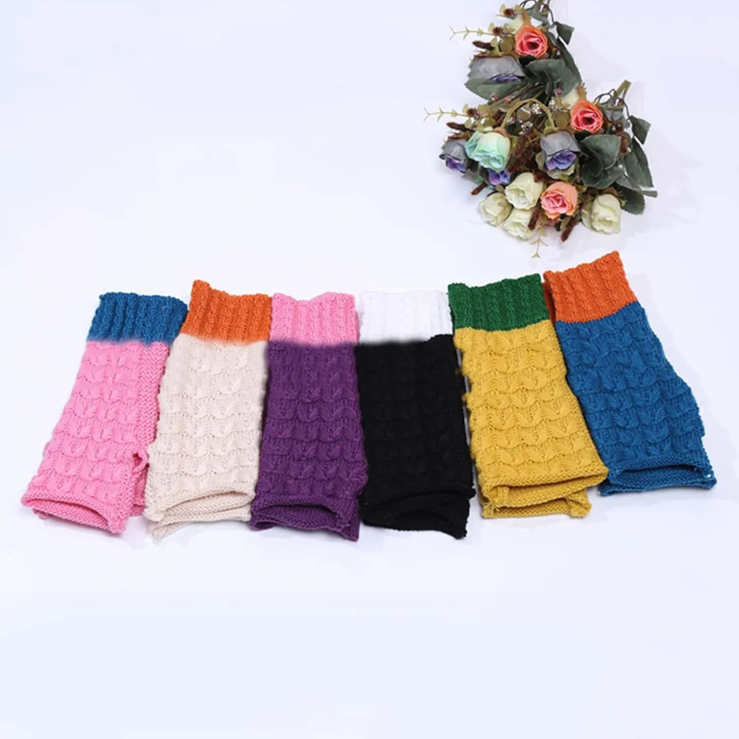 Winter Touchscreen Gloves Elastic Cuff Women's Winter Texting Gloves Warm Lined Knit Gloves
