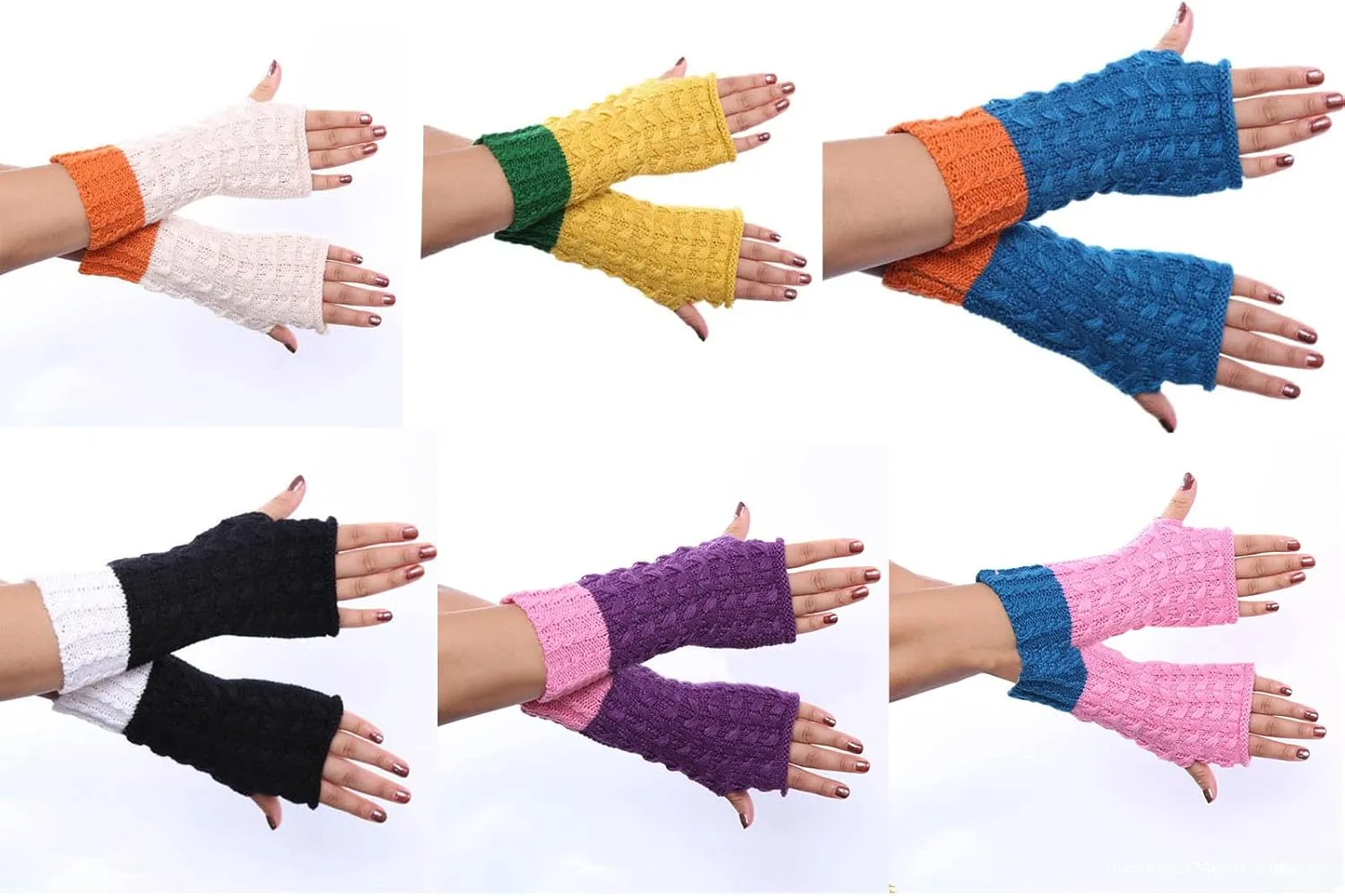 Winter Touchscreen Gloves Elastic Cuff Women's Winter Texting Gloves Warm Lined Knit Gloves