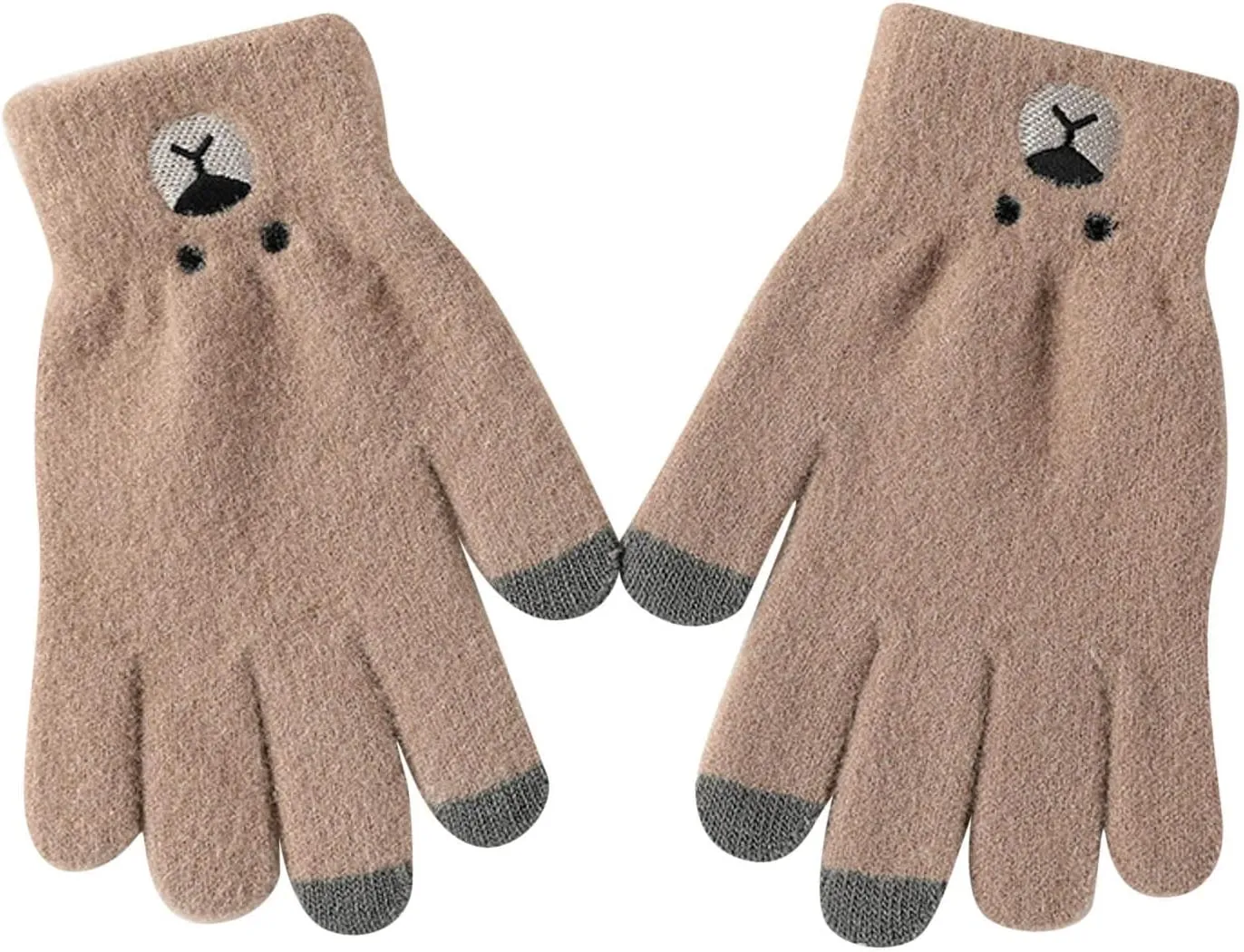 Winter Touchscreen Gloves for Men Women Warm Knitted Touchscreen Knit Mittens Mens Gloves for Cold Weather