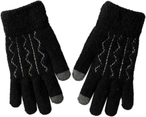 Winter Touchscreen Gloves Warm Anti-Slip Touchscreen Lined Knit Glove for Men Women