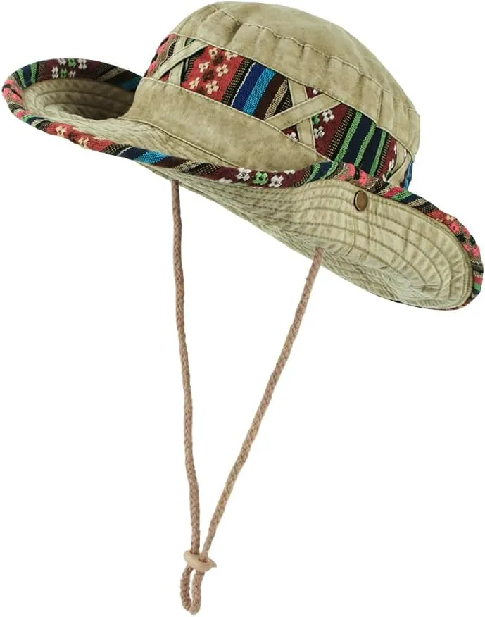 WITHMOONS Wide Brim Boonie Bush Hat Fishing Hiking Hat Safari Cap Outdoor AP80242