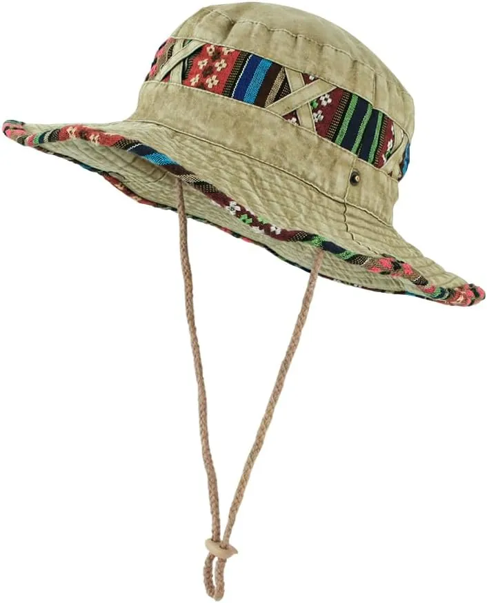 WITHMOONS Wide Brim Boonie Bush Hat Fishing Hiking Hat Safari Cap Outdoor AP80242