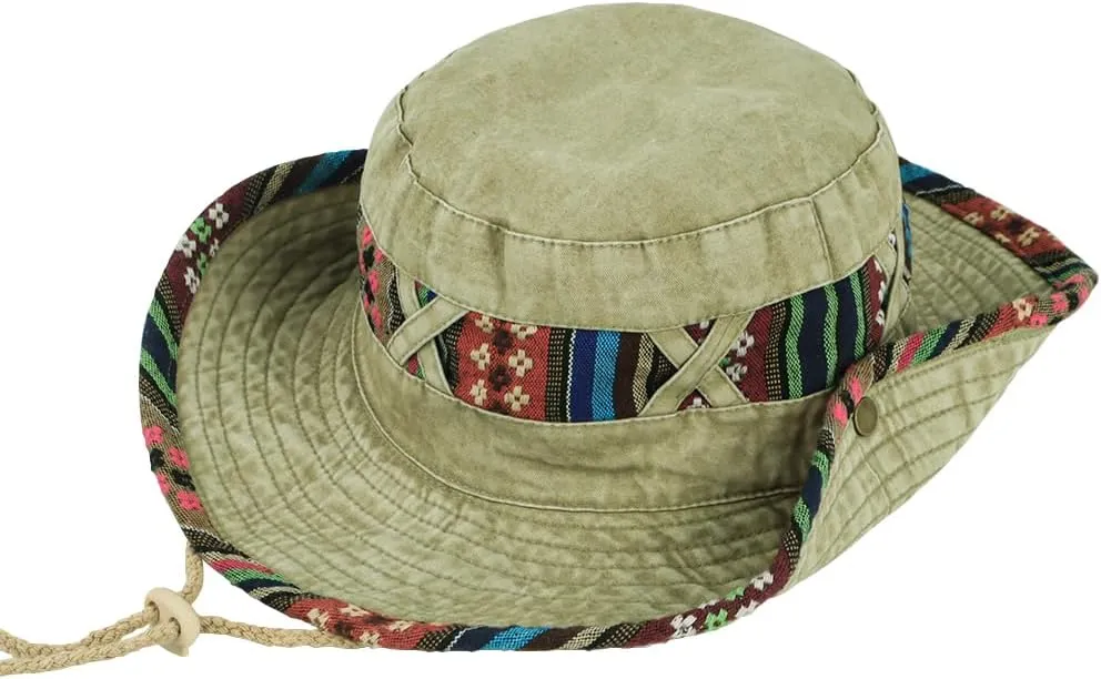 WITHMOONS Wide Brim Boonie Bush Hat Fishing Hiking Hat Safari Cap Outdoor AP80242