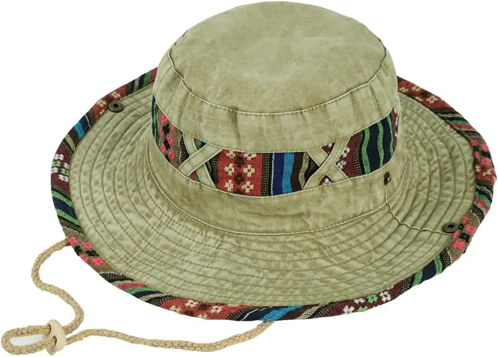 WITHMOONS Wide Brim Boonie Bush Hat Fishing Hiking Hat Safari Cap Outdoor AP80242