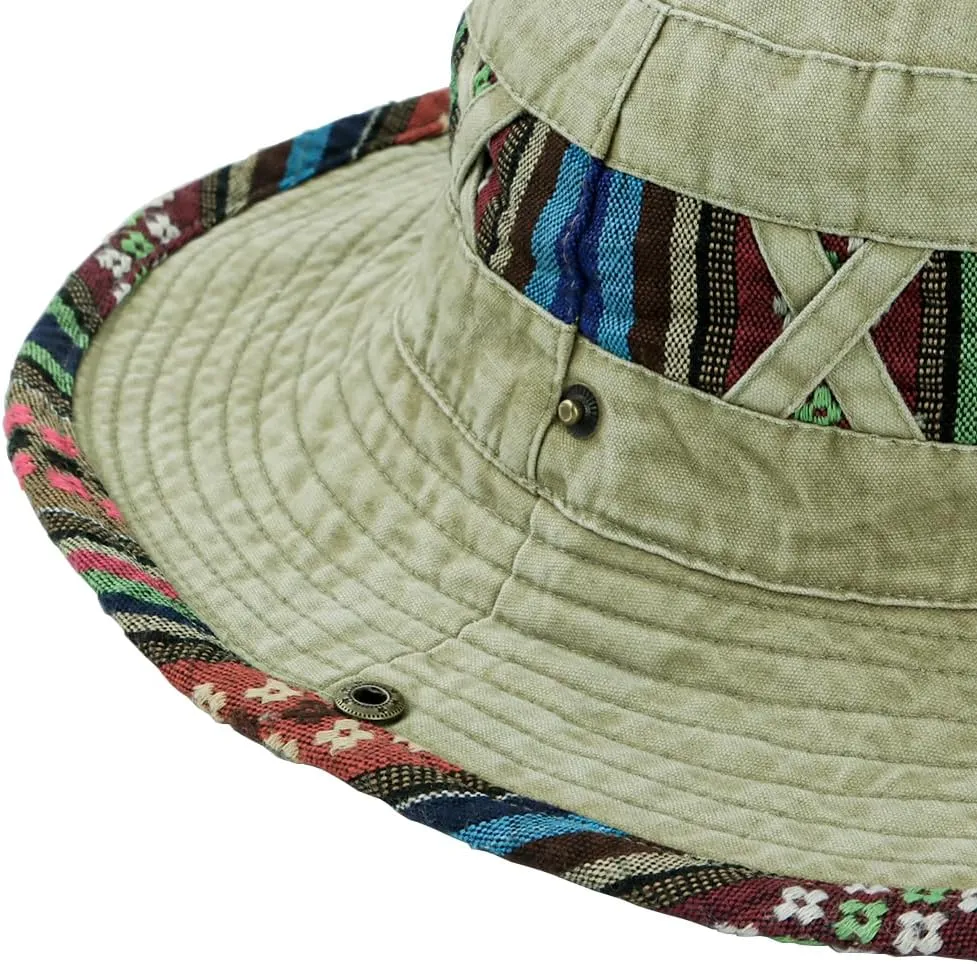 WITHMOONS Wide Brim Boonie Bush Hat Fishing Hiking Hat Safari Cap Outdoor AP80242