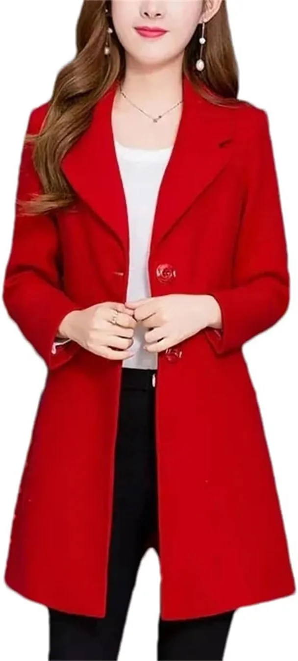 Women Spring Autumn Trench Coats Slim Single-Breasted Female Windbreakers Outerwear Cardigan
