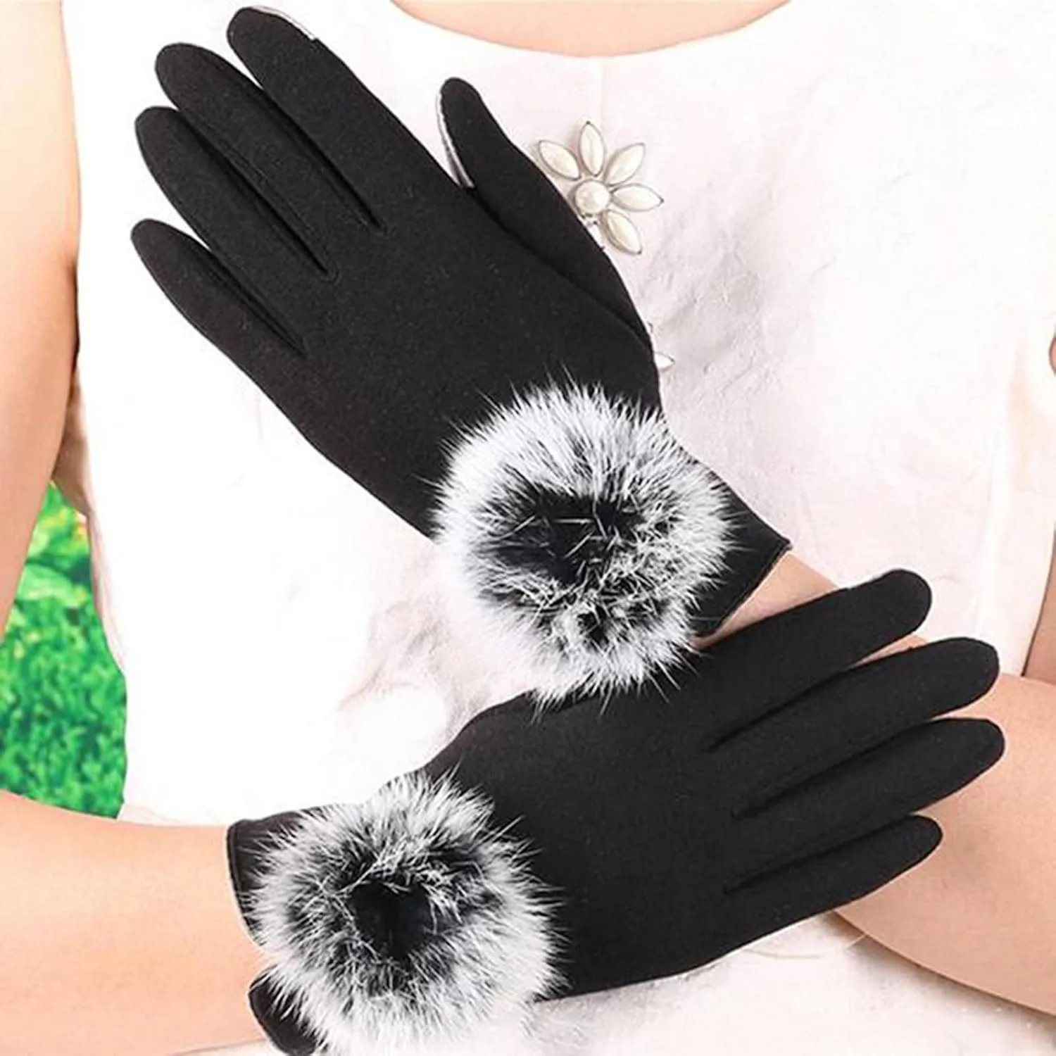 Women Touc Screen Gloves, Fleec Lined Winter Gloves for Ladies, Winter Gloves Women Toucscreen for Girls Gifts