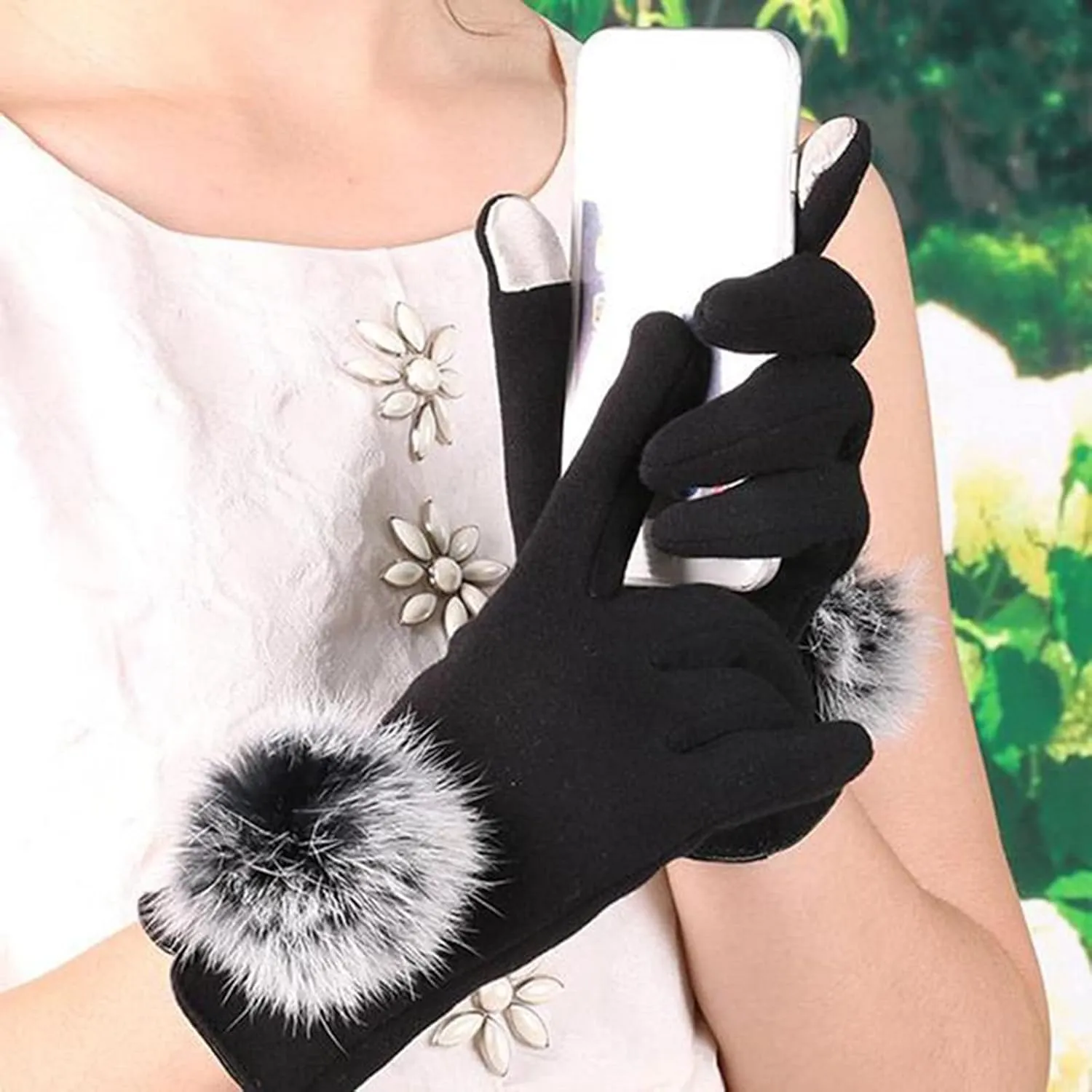 Women Touc Screen Gloves, Fleec Lined Winter Gloves for Ladies, Winter Gloves Women Toucscreen for Girls Gifts