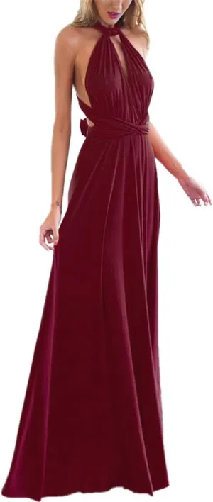 Women Transformer Multi Way Bandage Dress Convertible Bridesmaid Gown