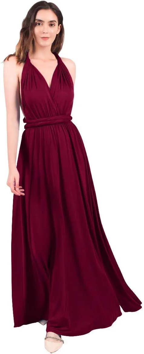 Women Transformer Multi Way Bandage Dress Convertible Bridesmaid Gown