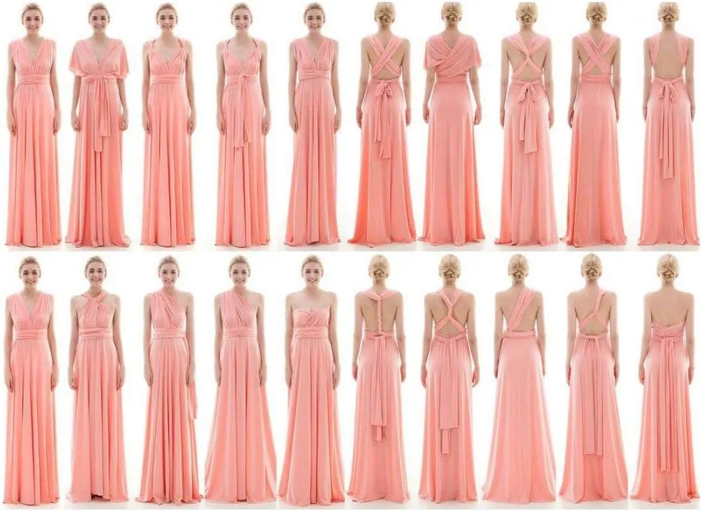 Women Transformer Multi Way Bandage Dress Convertible Bridesmaid Gown
