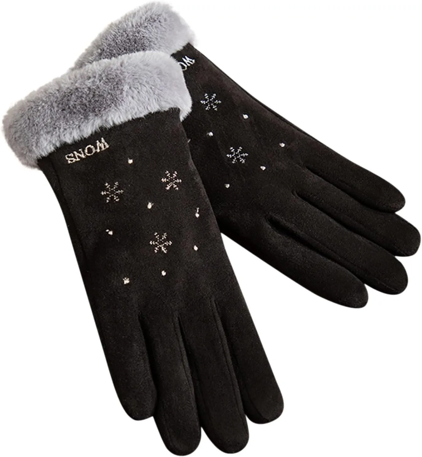 Women Winter Gloves With Touc Screen Fingers Warm Gloves Texting Thermal Windproof Mittens for Driving Running