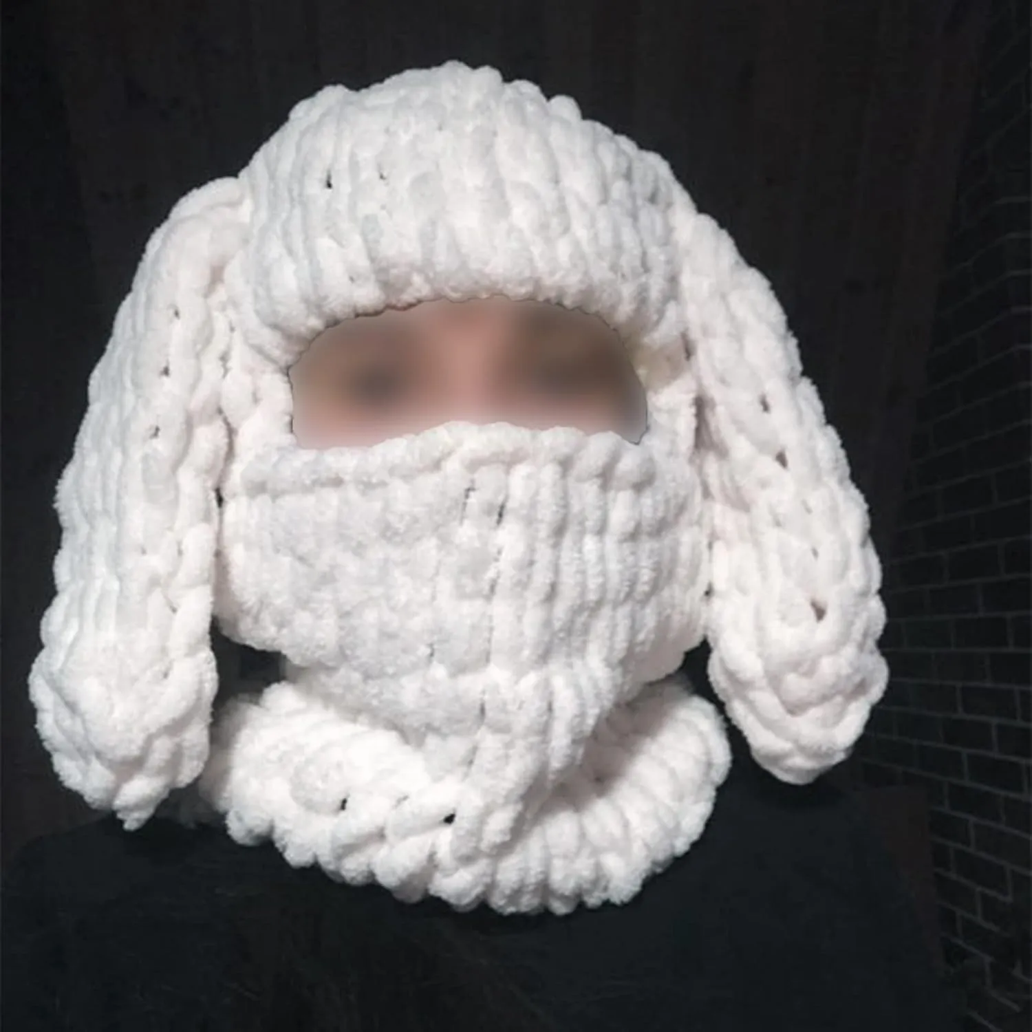 Women Winter Vintage Knit Beanie Hat Chunky Cable Knit Soft Warm Hat Stretchy Thick Knitted Cap