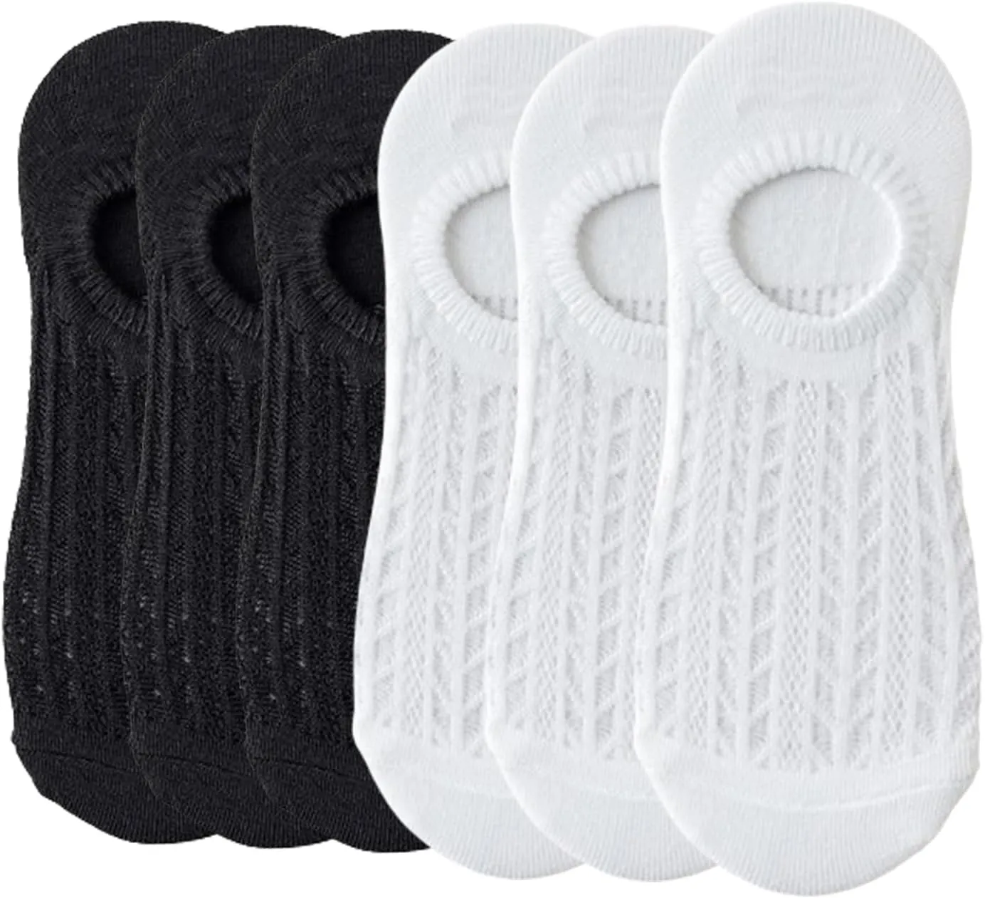 Women's 6 Pairs Mesh Low Cut Socks Ultra Thin Breathable Cotton Ankle Socks Athletic Running Casual No Show Socks
