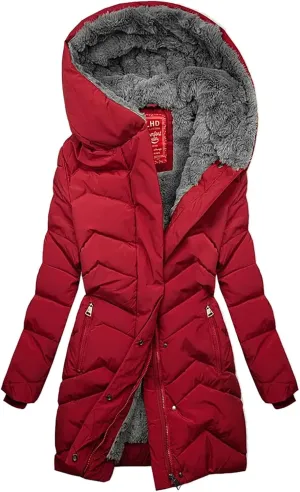 Women's Autumn And Winter Padded Jacket Hooded Warm And Padded Jacket Long Coat for 2024 Women Warm