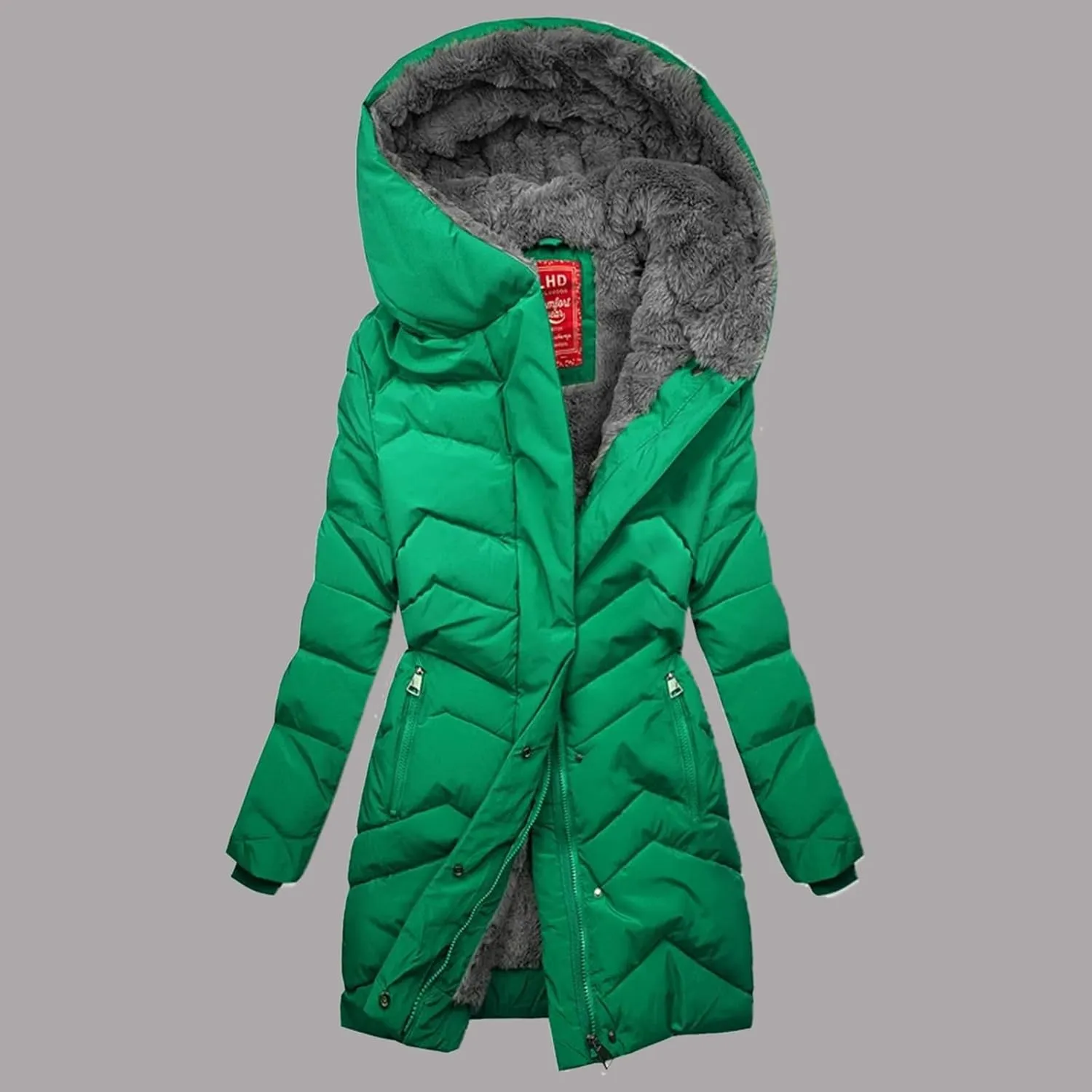 Women's Autumn And Winter Padded Jacket Hooded Warm And Padded Jacket Long Coat for 2024 Women Warm